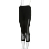 Black Mesh Leggings