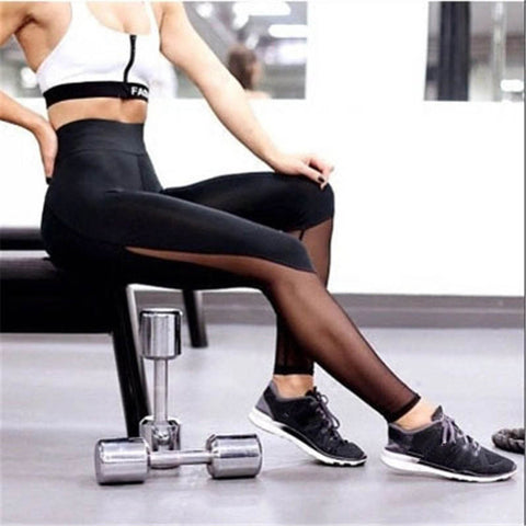 High Waisted Mesh Leggings