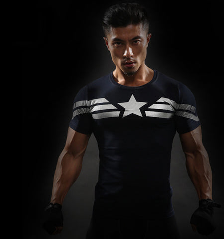 Captain America Compression Top